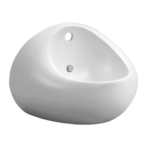 Egg Junior Basin Googai 500mm x 360mm with Chrome Pop-Up Plug & Waste 1 Tap Hole [198581]