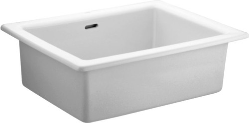 Utility Sink Large Chrome Pop-Up Plug and Waste White [198590]