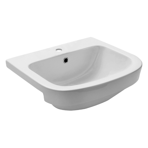 Life Semi Recessed Basin 525X455 1 Tap Hole Pop Up [198701]