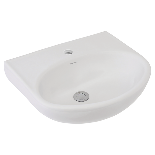 Boston Type C Non-Clinical Small/Med Staff Hand Basin 500 x 430 (No Overflow) Chrome Pop Up Waste 1 Tap Hole [198715]