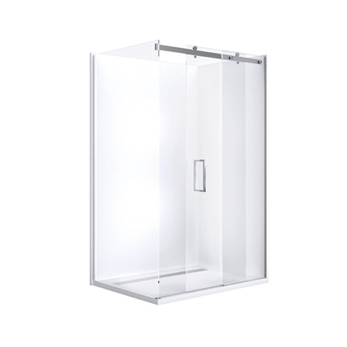 Barossa Slider Screen 1220mm Front Panel Door Only - Return to be Ordered Separately Chrome [117651]