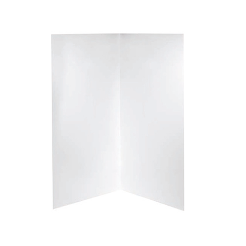 Standard Shower Wall 2-Sided 1500mm x 900mm x 2000mm High White [121022]