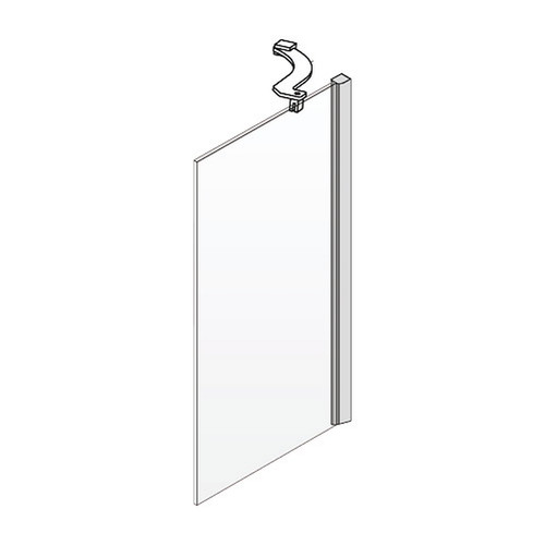 Flinders/Kakadu Shower Panel  900mm x 2000mm Includes Arm Chrome [125251]