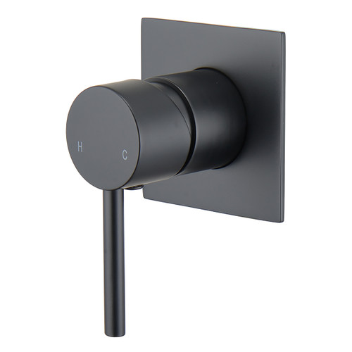 Projix MK2 Bath/Shower Mixer Square Plate Pin Lever Black [190399]