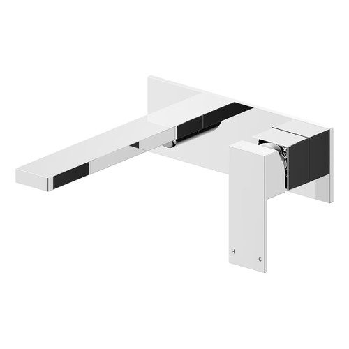 Edge II Basin/Bath Mixer Wall w/200mm Spout Chrome 4Star [190456]