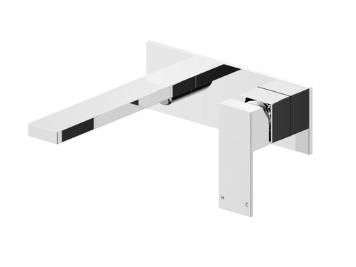 Edge II Basin/Bath Mixer Wall w/200mm Spout Chrome 4Star [190456]