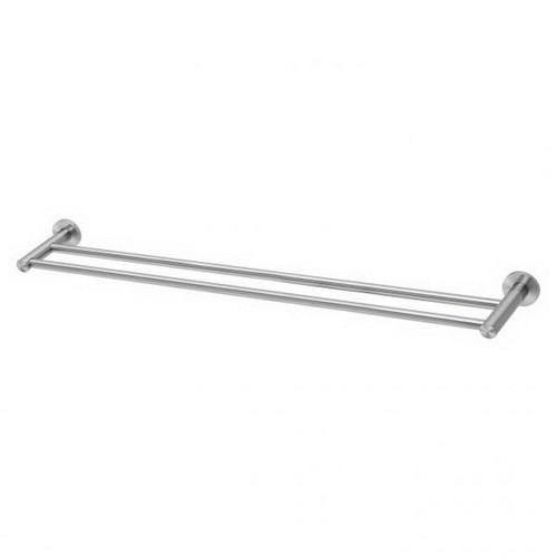 Radii Round Plate Towel Rail Double 800mm Stainless Steel [199301]