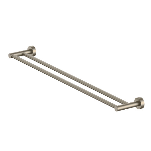Round Towel Rail Double 900mm Brushed Nickel [192799]