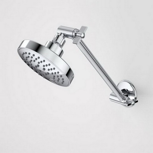 Luna Adjustable Shower Rose & Arm 120mm Chrome 3Star [193072]