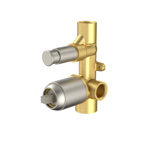 Luna Bath / Shower Mixer with Diverter Body Kit Brushed Nickel [194649]