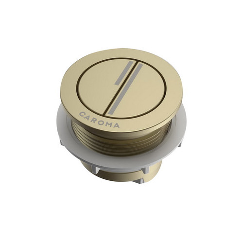 Smart Flow Round Bezel/Button Brushed Brass [194635]