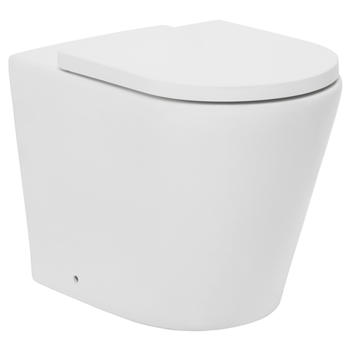 Venezia Wall Faced Rimless Pan w/Seat White 4Star [201025]