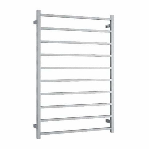 Thermogroup Thermorail Straight Square Heated Towel Ladder 153W 10 Bar 800 x 1160mm Polished Stainless Steel [141900]