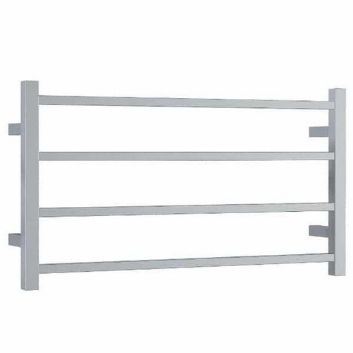 Thermogroup Thermorail Straight Square Heated Towel Ladder 61W 4 Bar 800 x 440mm Polished Stainless Steel [141902]