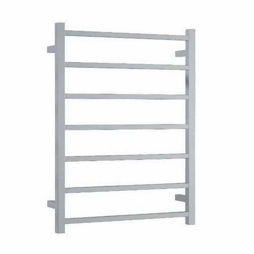 Thermogroup Thermorail Straight Square Heated Towel Ladder 83W 7 Bar 600 x 800mm Polished Stainless Steel [141905]