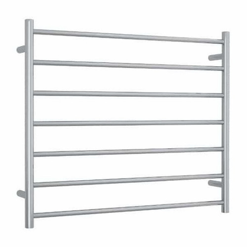 Thermogroup Thermorail Straight Round Heated Towel Ladder 100W 7 Bar 900 x 750mm Polished Stainless Steel [141906]