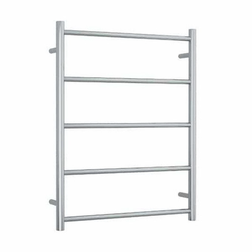 Thermogroup Thermorail Non Heated Straight Round Towel Ladder 5 Bar 630 x 800mm Polished Stainless Steel [141909]