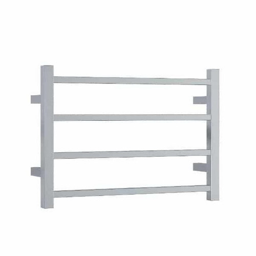 Thermogroup Thermorail Straight Square Heated Towel Ladder 47W 4 Bar 600 x 420mm Polished Stainless Steel [143304]