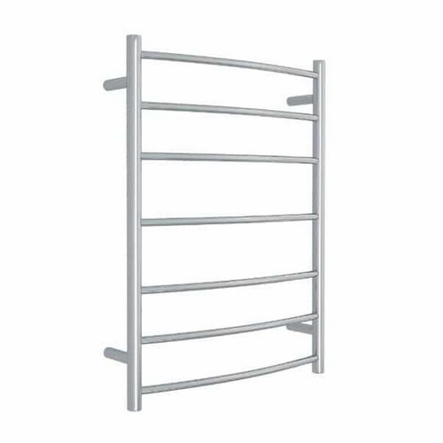 Thermogroup Thermorail Curved Round Budget Heated Towel Ladder 80W 7 Bar 600 x 800mm Polished Stainless Steel [129580]