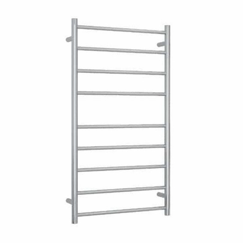 Thermogroup Thermorail Straight Round Budget Heated Towel Ladder 103W 9 Bar 600 x 1080mm Polished Stainless Steel [129582]