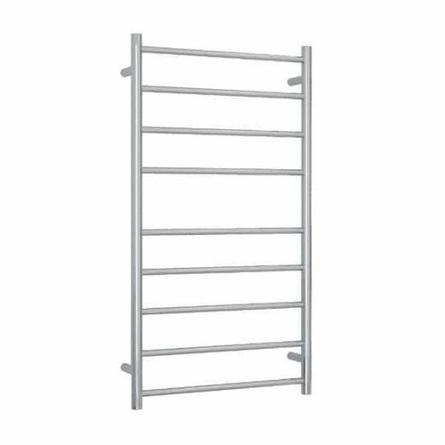Thermogroup Thermorail Straight Round Budget Heated Towel Ladder 103W 9 Bar 600 x 1080mm Polished Stainless Steel [129582]