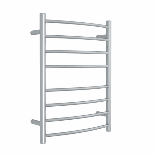 Thermogroup Thermorail Curved Round Heated Towel Ladder 78W 8 Bar 530 x 700mm Polished Stainless Steel [129583]