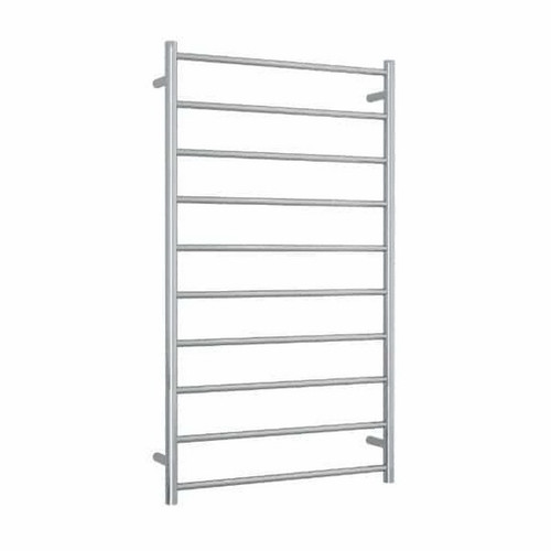 Thermorail Straight Round Heated Towel Rail Ladder 128W 10Bar 700mm x 1200mm Polished Stainless Steel [129592]