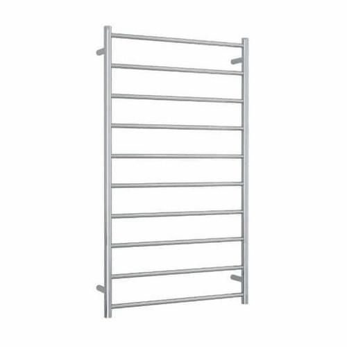 Thermorail Straight Round Heated Towel Rail Ladder 128W 10Bar 700mm x 1200mm Polished Stainless Steel [129592]