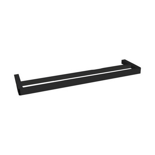 Brooklyn Double Towel Rail 600mm Matte Black [155006]