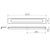 Square Single Towel Rail 600mm Matte Black [156490]