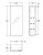 Mirror Cabinet Pencil Edge 300mm x 720mm Gloss White [169152]