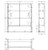 Mirror Cabinet w/Display Shelf 750mm Gloss White [169157]
