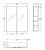 Mirror Cabinet Pencil Edge 600mm x 720mm Gloss White [169153]