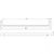 Gloss Towel Rail Single 600mm Brushed Gold [181050]