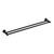 Mecca Towel Rail Double 600mm Matte Black [194773]