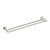 Mecca Towel Rail Double 800mm Brushed Nickel [194794]