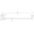 Mecca Towel Rail Single 800mm Brushed Gold [194801]