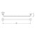 Festival Towel Rail Single 760mm Chrome [199277]