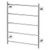 Radii Heated Towel Ladder 62W 5 Bar 550mm x 740mm with Square Plate Chrome [199295]