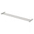 Vivid Slimline Towel Rail Double 800mm Brushed Nickel [199317]
