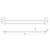 Vivid Slimline Towel Rail Double 800mm Brushed Nickel [199317]