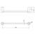 Vivid Slimline Hand Towel Rail 350mm Brushed Nickel [199318]