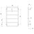 Vivid Slimline Towel Ladder 4Bar 800mm x 500mm Chrome [199326]