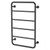 Vivid Slimline Towel Ladder 4Bar 800mm x 500mm Matte Black [199327]