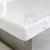 Reba Bianco Marble 1200 Semi-Inset Basin-Top + Amato Satin White Cabinet with Solid Side Panels on Kick 4DRW 1TH [191586]