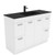Montana 1200 Solid Surface Moulded Basin-Top + Unicab Gloss White Cabinet on Kick Board 2 Door 4 Drawer 1TH [196374]