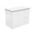 Sarah Roman Sand 900 Semi-inset Basin-Top + Fingerpull Satin White Cabinet Wall-Hung 2 Door 2 Right Drawer NTH [196876]
