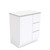 Sarah Black Sparkle 750 Semi-inset Basin-Top + Fingerpull Gloss White Cabinet on Kick Board 1 Door 3 Left Drawer 1 Tap Hole [197028]