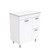 Sarah Black Sparkle 750 Semi-inset Basin-Top + Unicab Gloss White Cabinet on Legs 1 Door 2 Right Drawer 3 Tap Hole [197060]