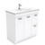 Rotondo 900 Ceramic Moulded Basin-Top + Unicab Gloss White Cabinet on Kick Board 2 Door 2 Right Drawer 3 Tap Hole [197322]